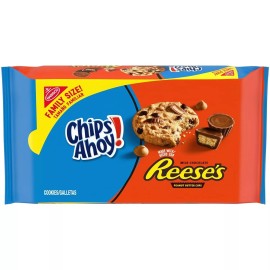 Reese CHIPS AHOY! Reese’s Peanut Butter Cup Chocolate Chip Cookies, Family Size, 14.25