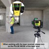 Firecore Laser Receiver for Green Laser Level, Two-Sided LCD Displays
