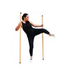 Bamboo Stick 2 PC Combo for Walking, Balance, Strength Training,