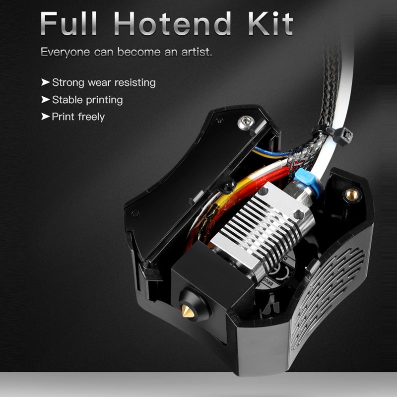Ender 3 V2 Full Assembled Extruder Kit with Silicone Sock