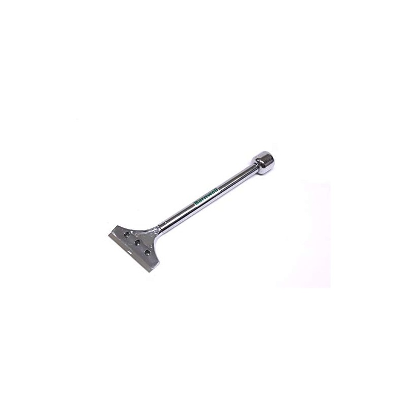 Barnwell 12" Long Scraper Metal Ball Ended 4" 100mm Wide