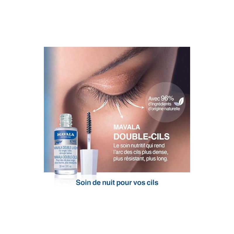 Mavala Double-lash Nutritive Treatment For Longer Denser Lashes, 0.3 Oz
