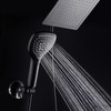 DreamSpa Ultra-Luxury 9" Rainfall Shower Head/Handheld Combo. Convenient Push-Button Flow