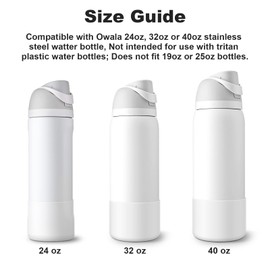 YOUCOX Silicone Boot for Owala Water Bottle 40 oz, 2PCS Anti-Slip Protective Sleeve for FreeSip/Twist/Flip Water Bottles, BPA Free, Dishwasher Safe, Bottom Bumper Cover Cup Accessories