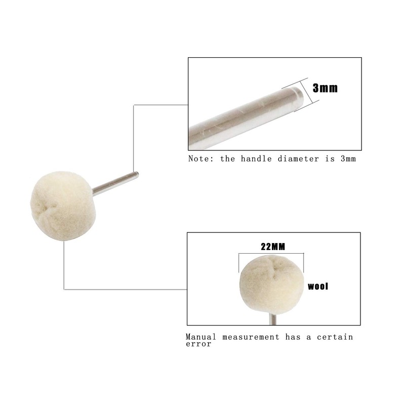 NIUPIKA Cotton Polishing Wheel Buff Buffing Wheels Rotary Tool Accessories
