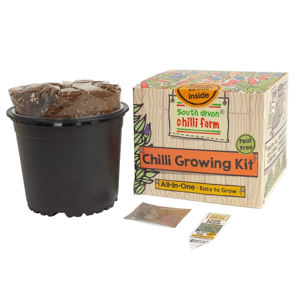 South Devon Chilli Farm | Indoor Chilli Growing Kit from The Chilli Experts – Grow Your Own Chilli Seeds – Ideal to Grow Your Favourite Chillis