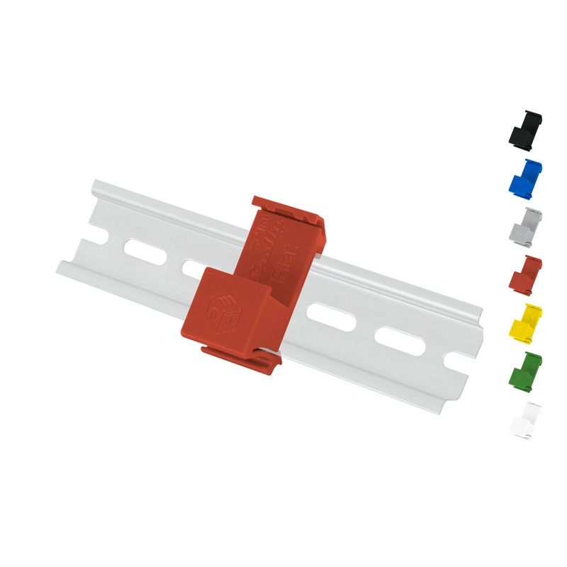 DIN Rail Mount / Adaptor "Flat" for Shelly-Mini DIN Rail