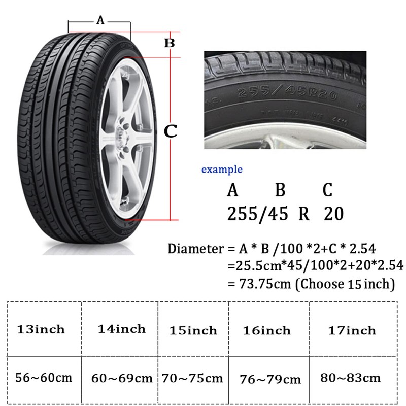 16" Spare Wheel Tire Cover Black Soft Leather Wheel Cover