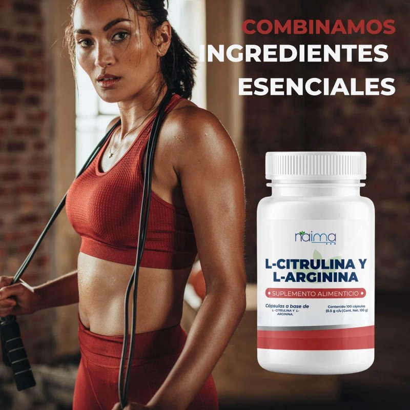 L- Citrulina L- Arginina 500mg500mg Por Porcin 500 Cps Sin
