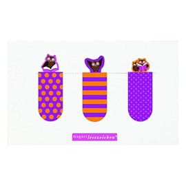 Moses Magnetic Bookmark Set of 3 Reading Owl