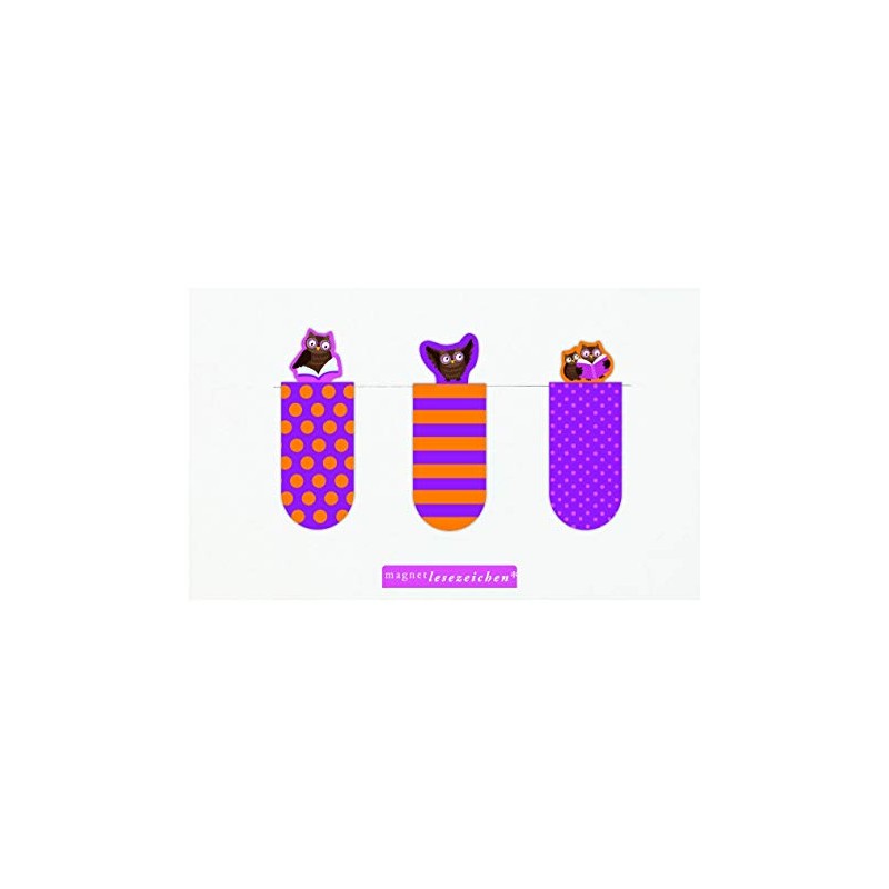 Moses Magnetic Bookmark Set of 3 Reading Owl