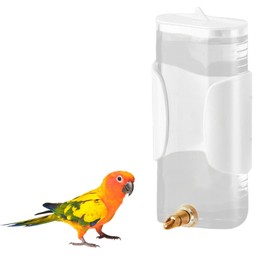 Automatic Bird Water Dispenser, 1 pc 280ML Parrot Water Feeder, No Mess Parrot Feeder Cage Accessories Bird Drinker Bowl Fountain for Parrot Budgie Lovebirds Cockatiel Parakeet