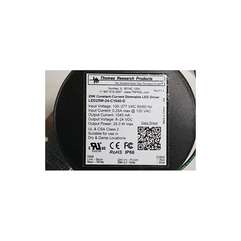 Thomas Led25W-24-C1040-D 25W Constant-Current Dimmable Led Driver