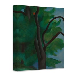 Tree with Cut Limb by Georgia O'Keeffe American Trees and Shrubs Art - Oil on canvas Painting - Flower and Plants Decor & Gift for Art Enthusiasts (Stretched Canvas, 16" x 20")