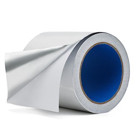 Aluminum Foil Duct Tape Heavy Duty 3.9 Mil, 4 Inch X 22 YD, Insulation Heat Resistant High Temperature Sealing and Patching for HVAC, Dryer Vent Hose, Air Vents, Exhaust Pipe, Metal Repair