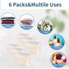 CHIYUYISEN 6 Pcs (16 * 12 * 4 Inch) Zippered
