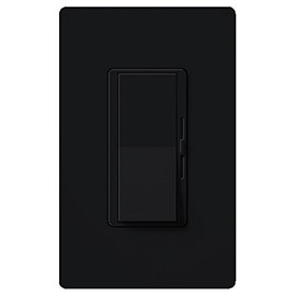 Lutron Deep Back Cover Diva Inc 600W Clm Black (DV-600PH-BL)