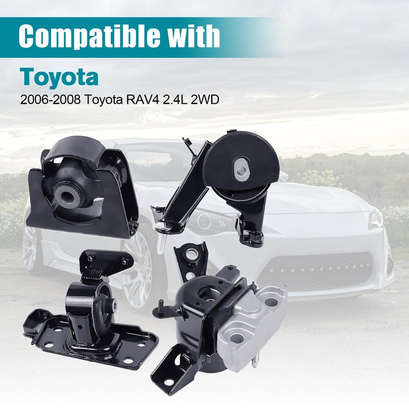 Engine Motor & Transmission Mount Kit 4pcs Compatible with Fits
