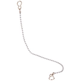 Merriway BH02250 Ball Type Basin Chain with S Hook, 300mm (12 inch) - Chrome Plated