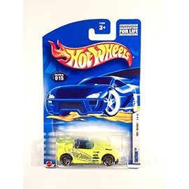 Hot Wheels Mattel 2002 1:64 Scale First Editions Neon Yellow Tantrum Die Cast Car #015