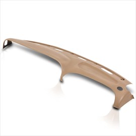 Beige Dash Board Cap Bezel Cover Overlay Compatible with 98-02 Dodge Ram Truck 1500 2500 3500