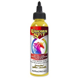Unicorn SPiT 5770004 Gel Stain and Glaze, Lemon Kiss 4.0 FL OZ Bottle, Yellows