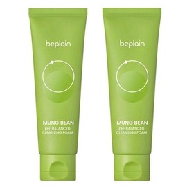 Be-Plain Mung Bean Mildly Acidic Cleansing Foam 80ml x 2 / 비플레인 녹두 약산성 클렌징폼 80ml x 2개
