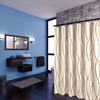 Biscaynebay Extra Long Textured Fabric Shower Curtain 72 Inch by