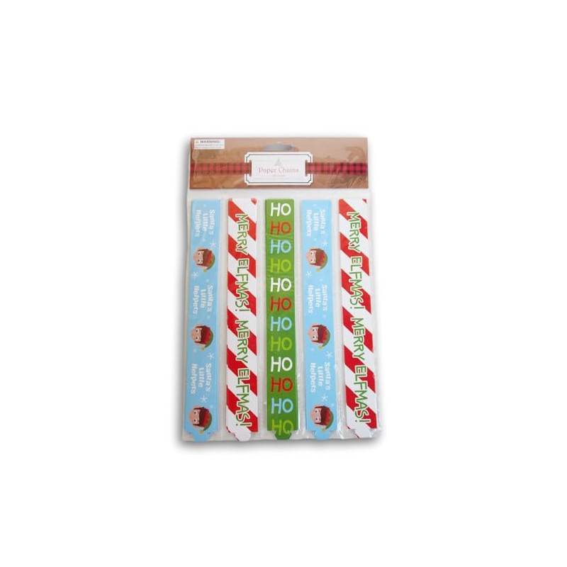 Christmas Paper Chain Craft Kit - 100 Christmas Icon Patterned