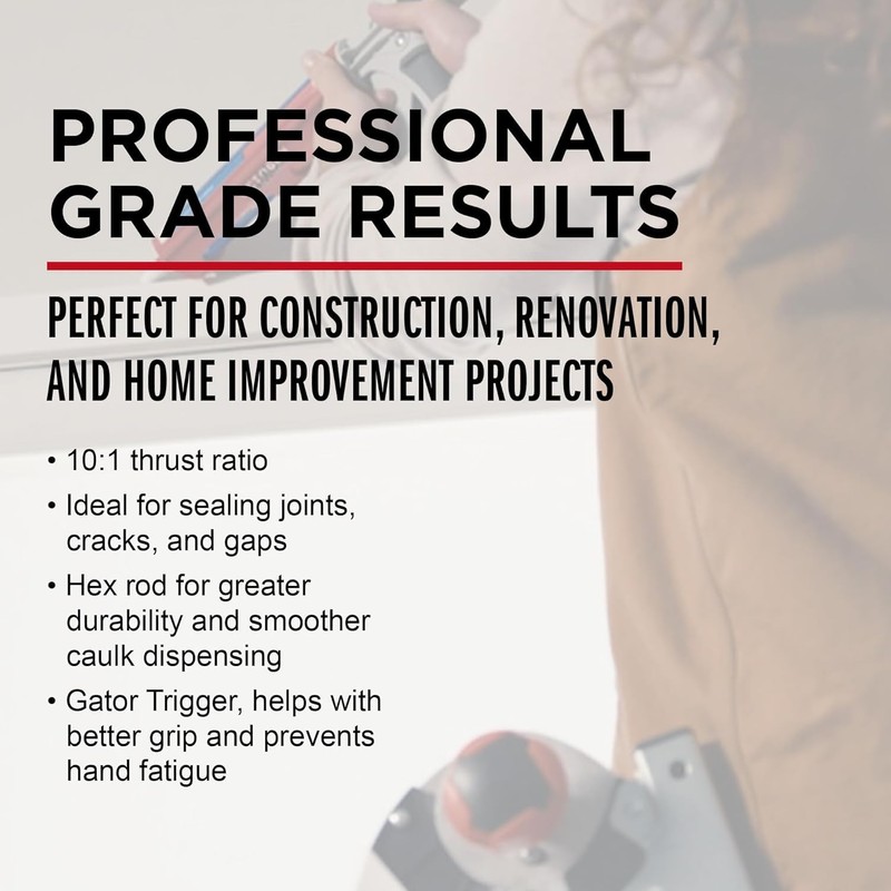 Octogun 930-GTD Caulk Gun by Newborn and Octogun Silicone/Caulk Removal