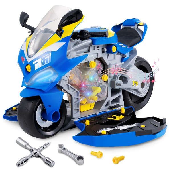 Motorcycle Toy Engine Building Kit，Engine Model Kit - Take Apart