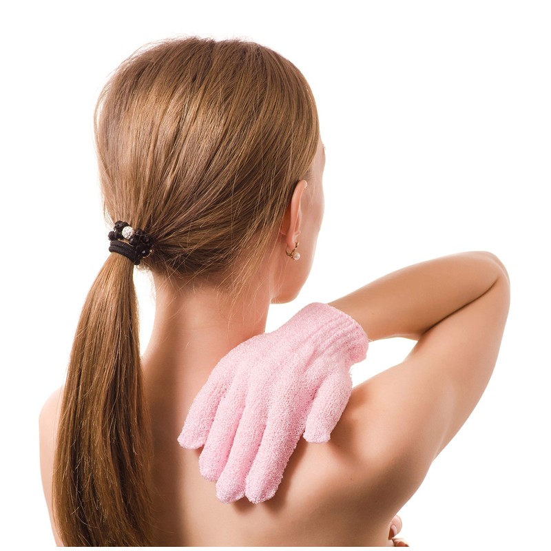 Daylee Naturals Exfoliating Bath Gloves 4 Pairs