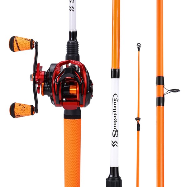 Sougayilang Fishing Rod and Reel Combo, Medium Fishing Pole with