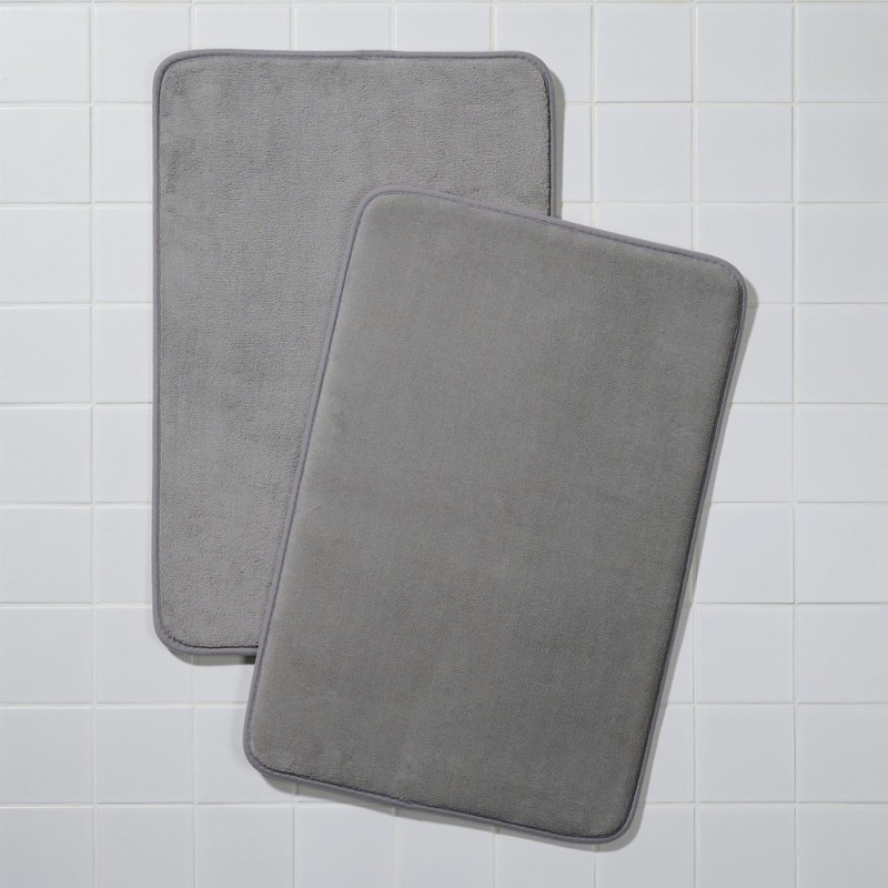 JAJU [JAJU] Plush Memory Foam Bath Mat _ 2 pcs