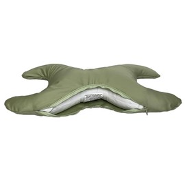 Save My Face!" La Petite Pillow (Moss Green, 500 Thread Count 100% Cotton)