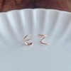 Silver Silver 925 Gold 18K Coated Spiral Spiral Ring Twisted