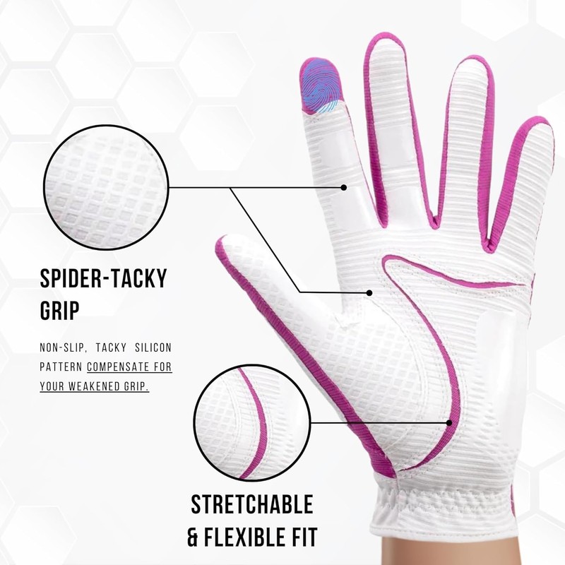 Copper Tech Ladies Golf Gloves 2 Pack - 100% AAA