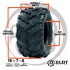 Ocelot P311 All Terrain ATV/UTV 19x7-8 Tires, 4-Ply, 15mm Tread