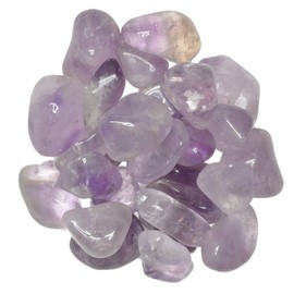 Hypnotic Gems Materials: 3 lbs Amethyst Tumbled Stones - Grade 2 - Medium - 1" to 1.5" Avg. - Bulk Natural Rocks Polished Gemstone Supplies for Wicca, Reiki, Energy Crystal Healing