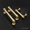 Alzassbg 10 Pack Matt Gold Cabinet Pulls, 4 Inch(102mm) Hole