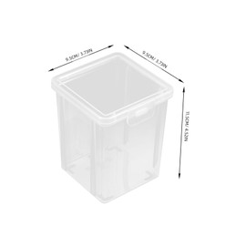 KICHOUSE 2pcs Storage Box Set Versatile Desktop Organizer with Lid for Makeup Stationery Accessories Stackable Plastic Container for Home and Office Use