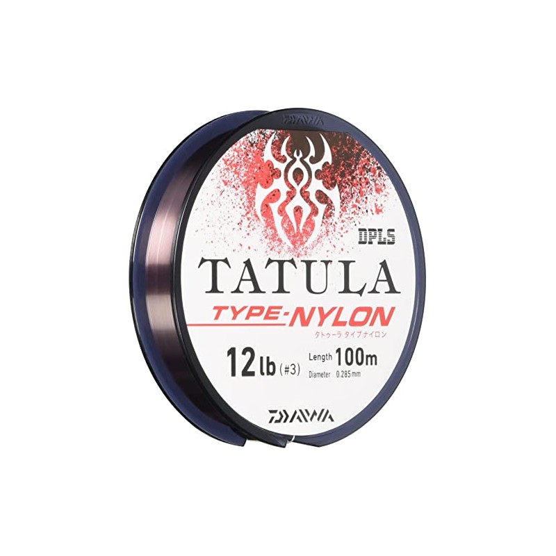 DAIWA Nylon Line Tattoo Line TYPE-Nylon, 12lb, 100m Beaujolais Brown