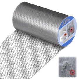 CroBlissful Extra Wide 5 inch x 20 ft Window Screen Tape Mesh Repair Strong Adhesive Waterproof Fiberglass Screen Repair Kit Patch for Window Door Tears Holes (Gray)