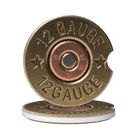 Car Coasters for Cup Holder 2 Pack - 12 Gauge Cartridge Cases