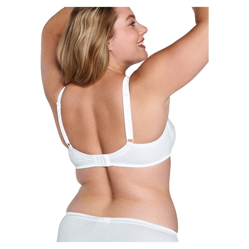 Naturana Women's Soft Cup Everyday Bra 86545, White, 38DD