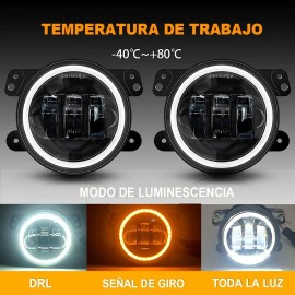 Focos Lupu 5x7 H4 Led Blanco Frío Para Auto/camioneta