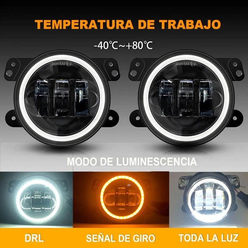 Focos Lupu 5x7 H4 Led Blanco Frío Para Auto/camioneta