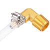 Uenede 3PCS Brass 3/8"NPT Male to 1/4" Barb 90 Degrees