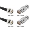 10PCS SDI Connector 75 Ohm BNC Female to BNC Female