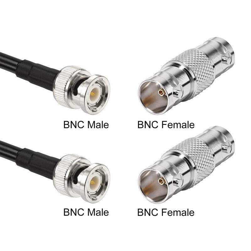 10PCS SDI Connector 75 Ohm BNC Female to BNC Female
